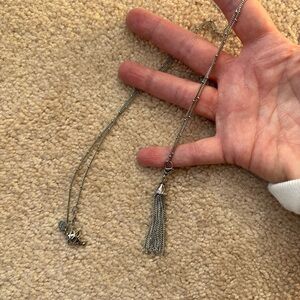 Origami Owl Sterling Silver Tassel Necklace